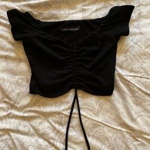 Off the shoulder crop top